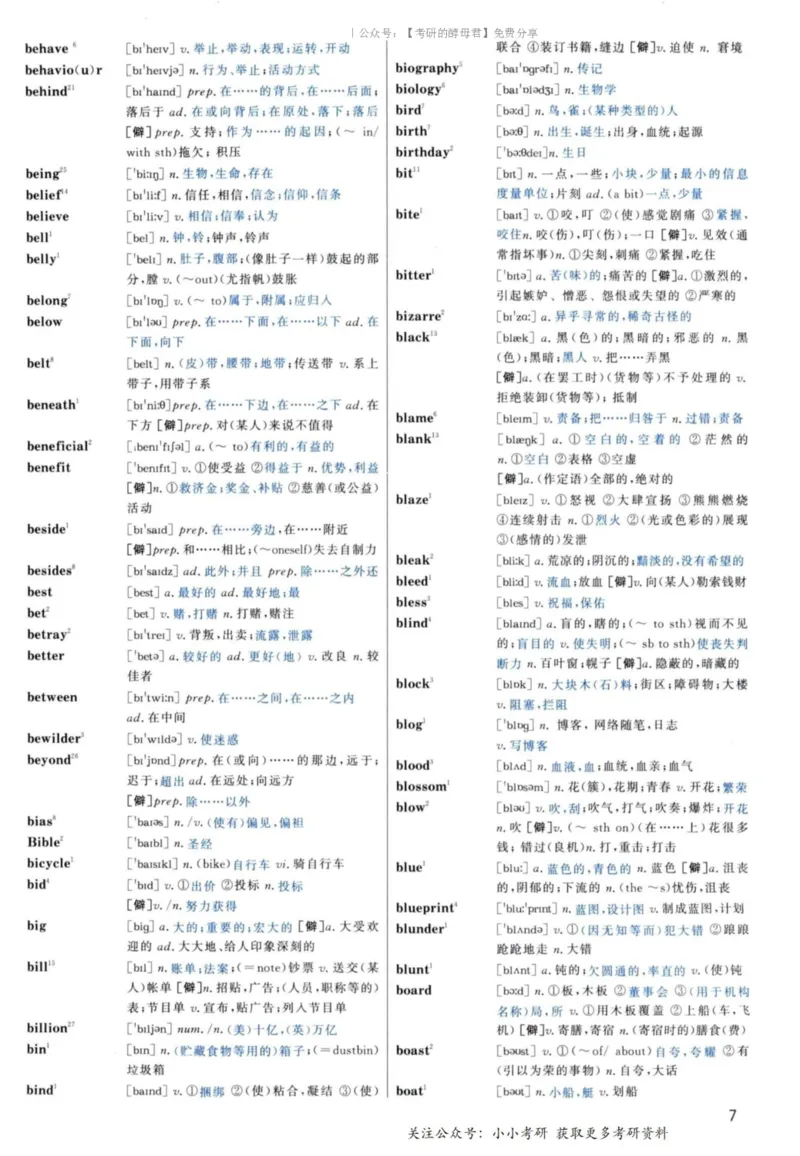 5.大纲词汇背诵宝典英语一_考研英语+作文模板_2.1980-2025考研英一真题+解析