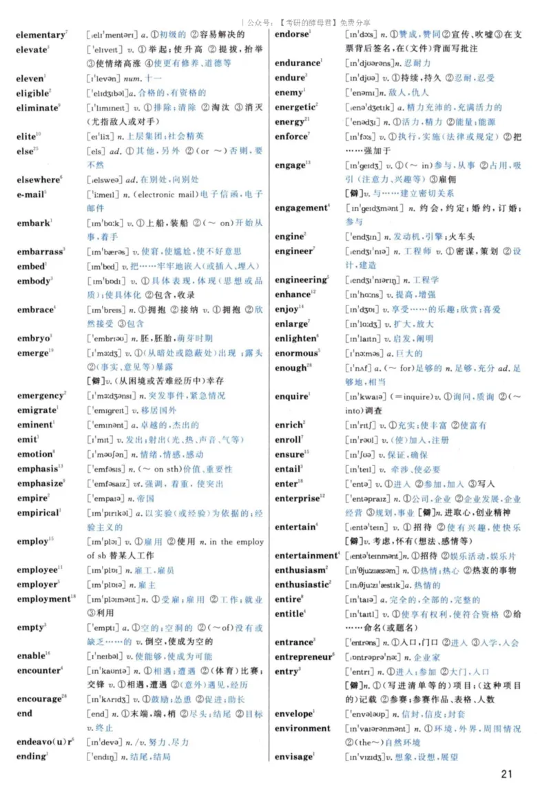 5.大纲词汇背诵宝典英语一_考研英语+作文模板_2.1980-2025考研英一真题+解析