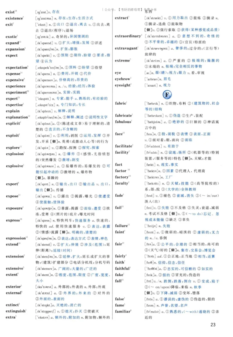 5.大纲词汇背诵宝典英语一_考研英语+作文模板_2.1980-2025考研英一真题+解析