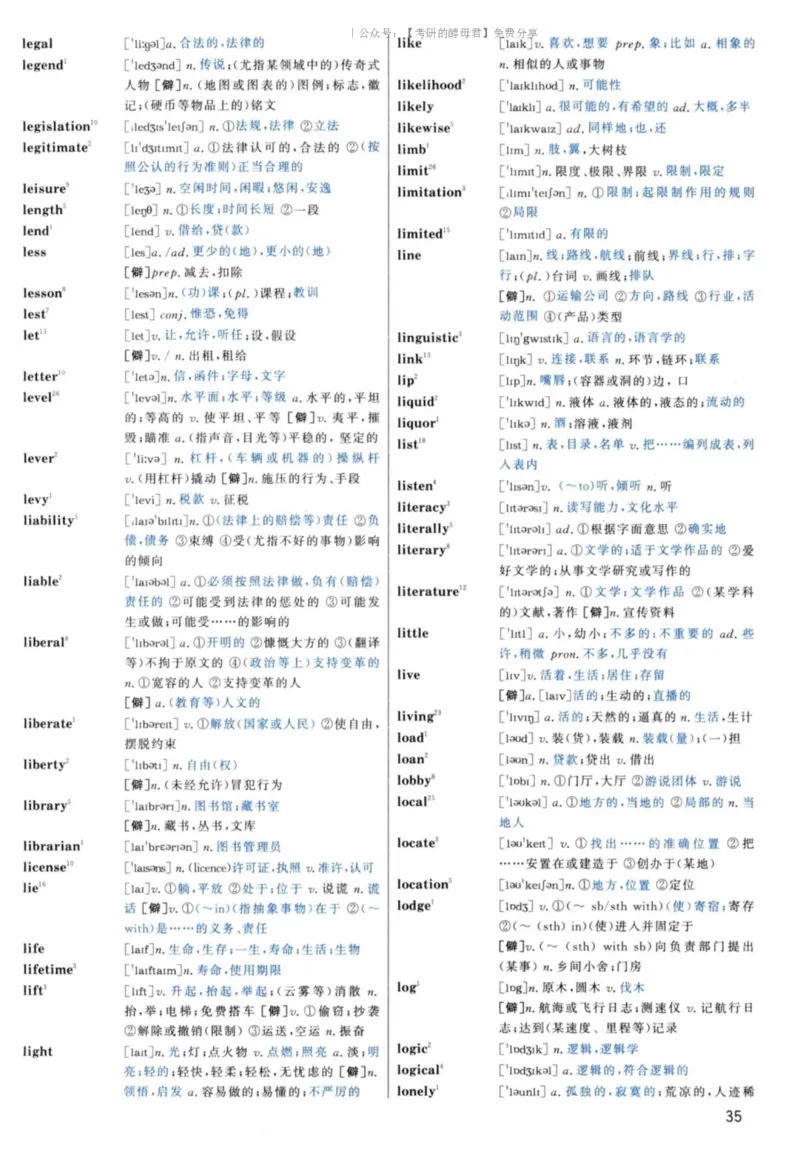 5.大纲词汇背诵宝典英语一_考研英语+作文模板_2.1980-2025考研英一真题+解析