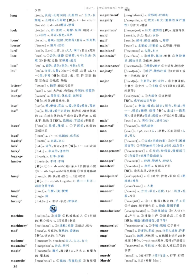 5.大纲词汇背诵宝典英语一_考研英语+作文模板_2.1980-2025考研英一真题+解析