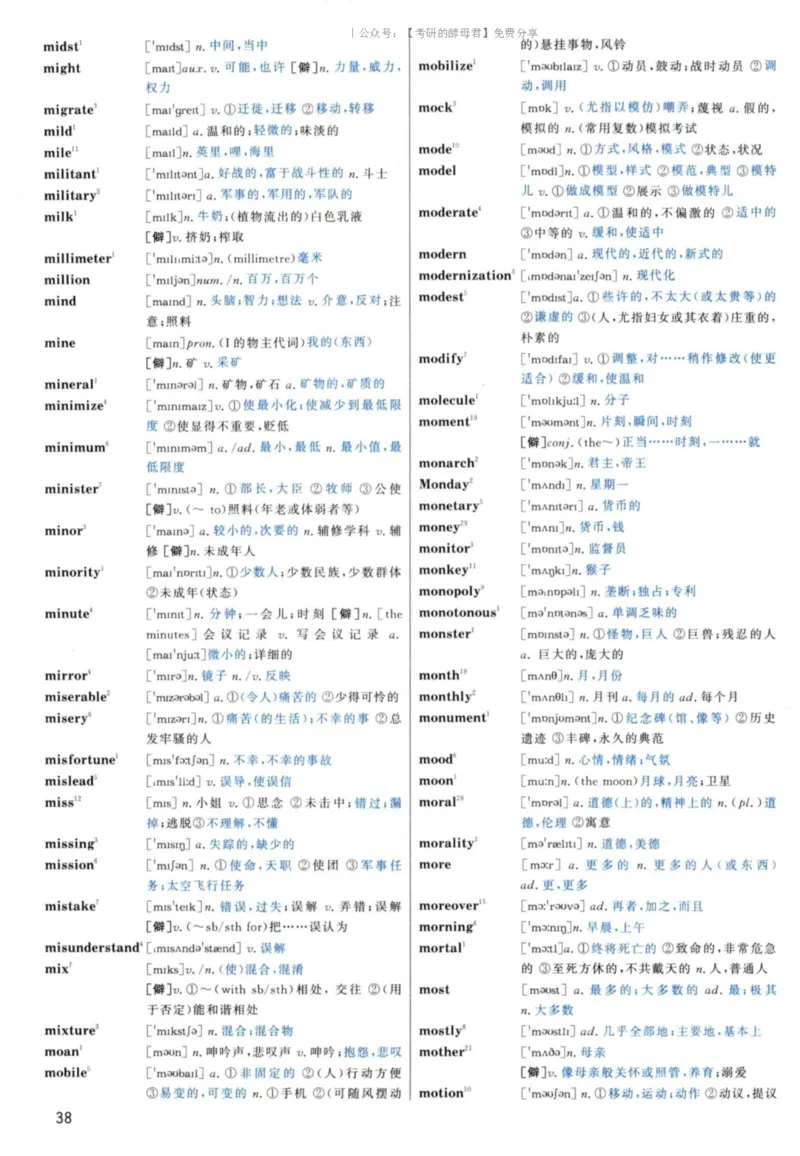 5.大纲词汇背诵宝典英语一_考研英语+作文模板_2.1980-2025考研英一真题+解析