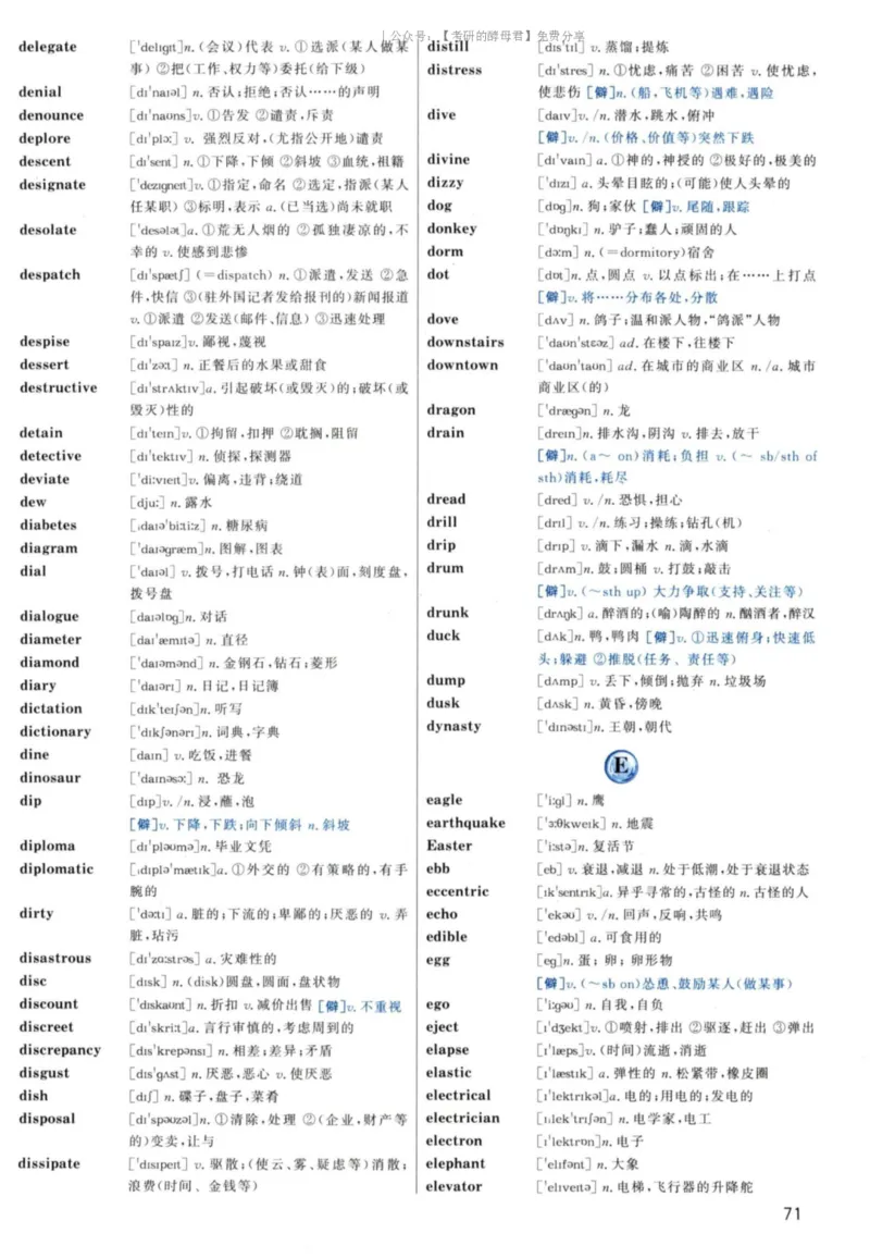 5.大纲词汇背诵宝典英语一_考研英语+作文模板_2.1980-2025考研英一真题+解析