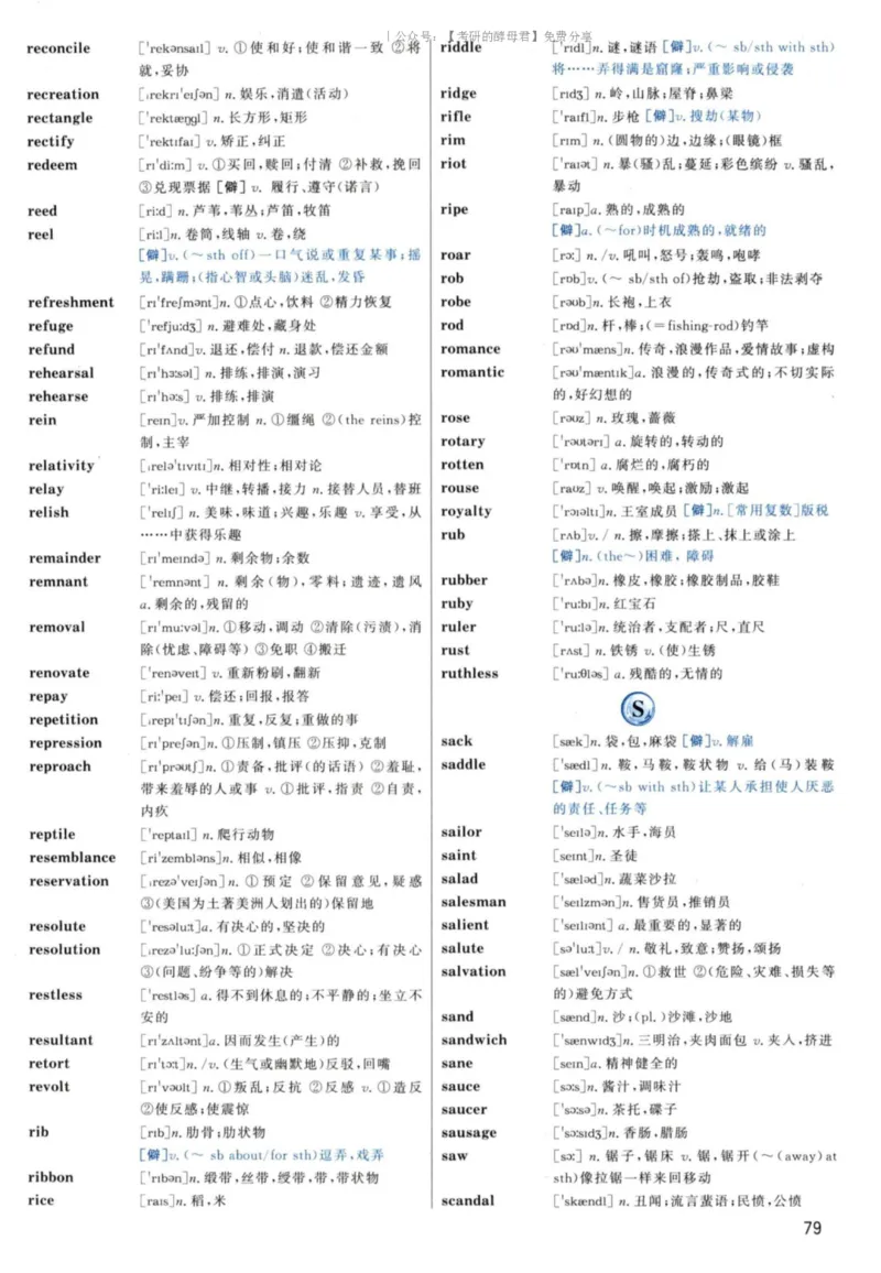 5.大纲词汇背诵宝典英语一_考研英语+作文模板_2.1980-2025考研英一真题+解析
