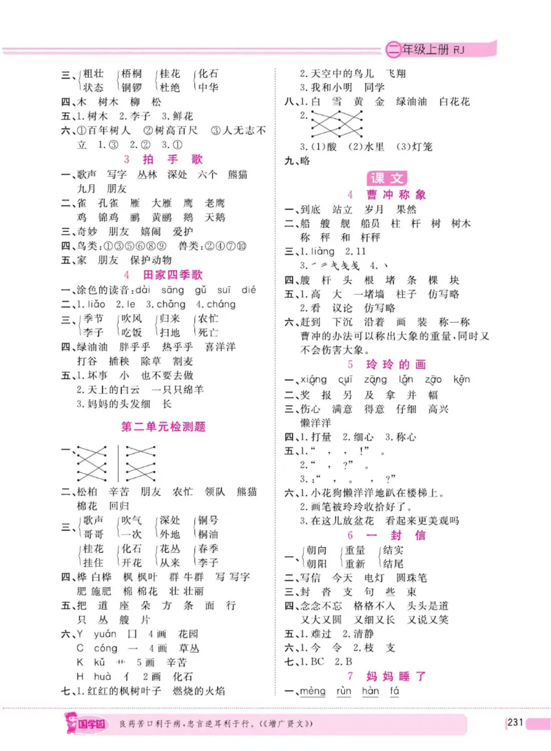 二（上）语文全程解读_二年级上下册资料_小学二年级学习资料-25年更新版_2-01、小学二年级语文上册_2-1-4、电子教材、课本、教材解读_教材解读