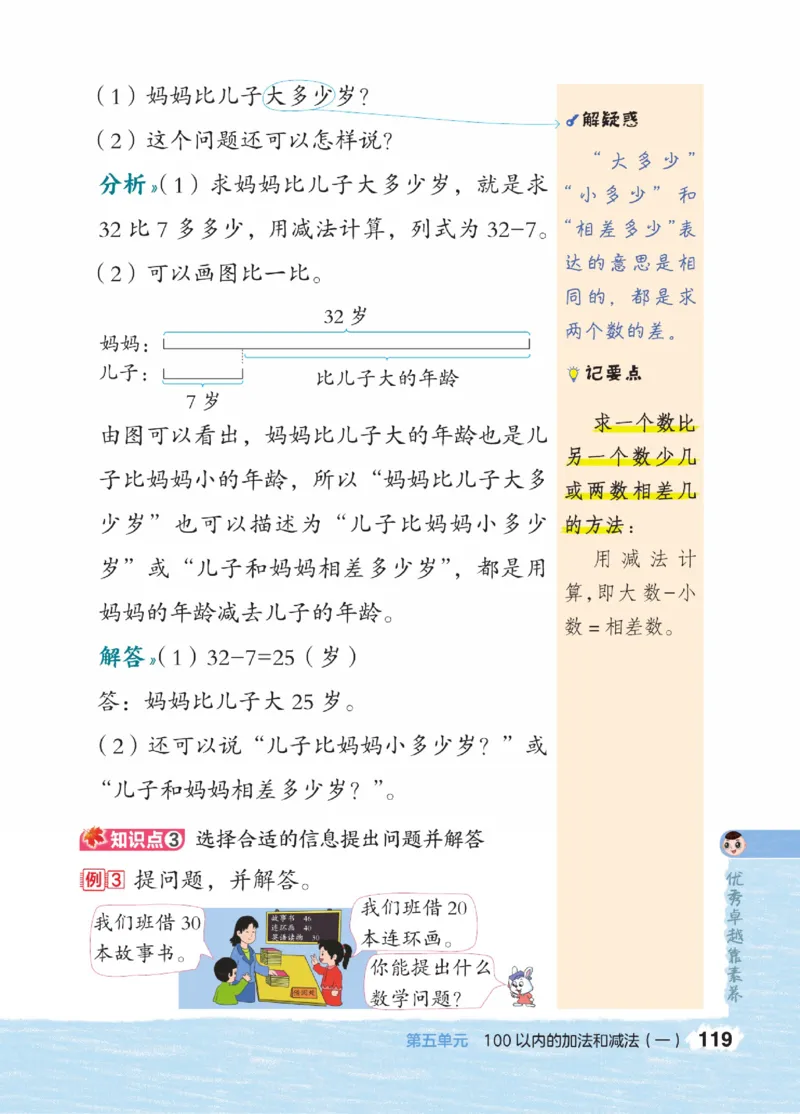 《点拨》23春数学1年级下册（JJ）_一年级上下册资料_小学一年级学习资料-25年更新版_1-04、小学一年级数学下册_1-4-2、练习题、作业、试题、试卷_冀教版_电子册类