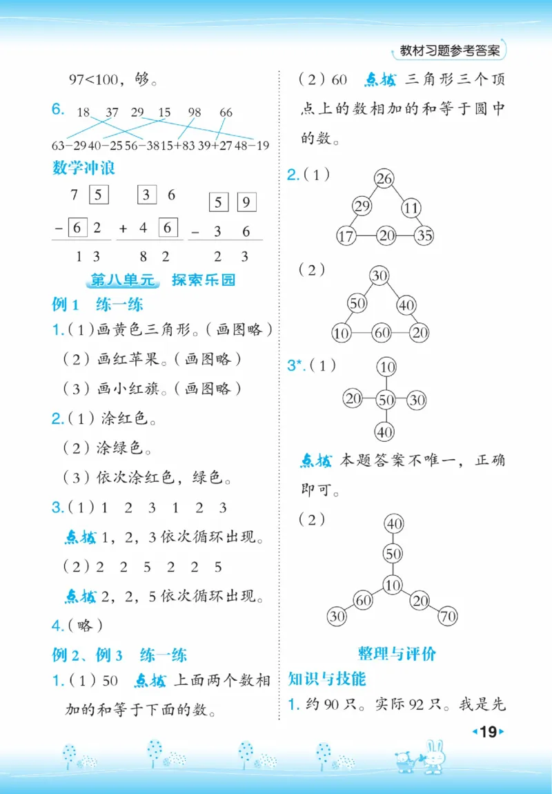 《点拨》23春数学1年级下册（JJ）_一年级上下册资料_小学一年级学习资料-25年更新版_1-04、小学一年级数学下册_1-4-2、练习题、作业、试题、试卷_冀教版_电子册类