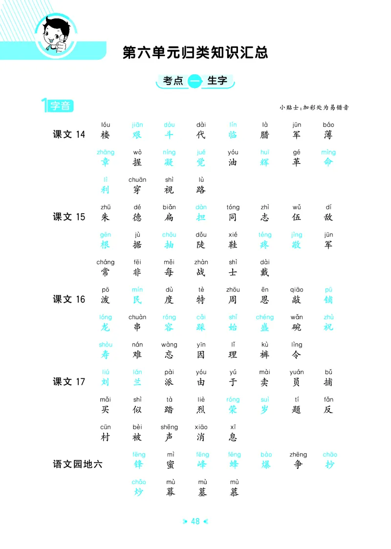 25秋统编版语文二年级上册单元归类知识汇总_25秋小学语数英习题试卷_语文_53单元归类知识汇总完整版语文25年上册