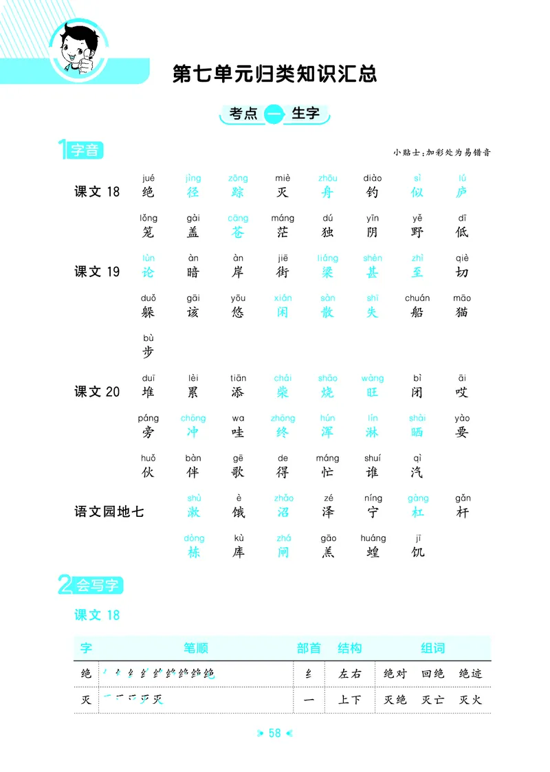 25秋统编版语文二年级上册单元归类知识汇总_25秋小学语数英习题试卷_语文_53单元归类知识汇总完整版语文25年上册
