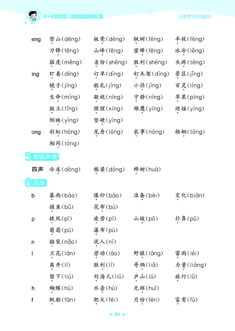 25秋统编版语文二年级上册单元归类知识汇总_25秋小学语数英习题试卷_语文_53单元归类知识汇总完整版语文25年上册