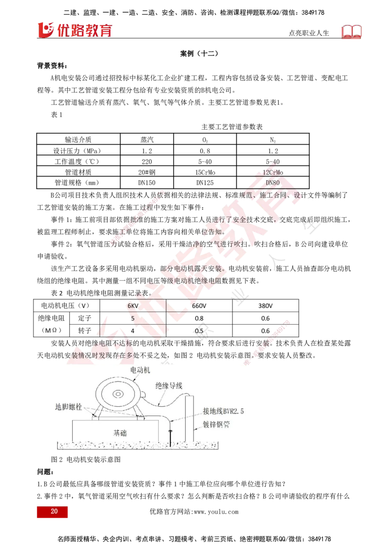 25年一建《机电实务》案例突破讲义打印版_2026年一级建造师_2026年一建机电_2025年一建机电SVIP_04-冲刺串讲✿考点强化✿小灶集训_09-机电《案例突破班》王老师YL_讲义