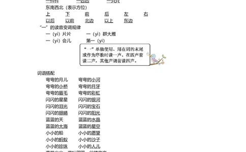 一（上）语文第四单元知识重点_一年级上下册资料_小学一年级学习资料-25年更新版_1-01、小学一年级语文上册_01、知识汇总_一（上）语文单元知识重点