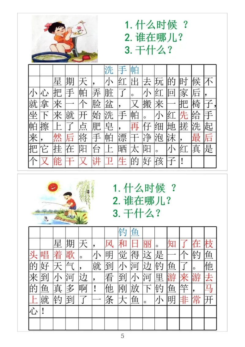 一年级看图写话专题训练_一年级上下册资料_小学一年级学习资料-25年更新版_1-02、小学一年级语文下册_3-6-2-1、复习、知识点、归纳汇总_部编（人教）版_看图写话