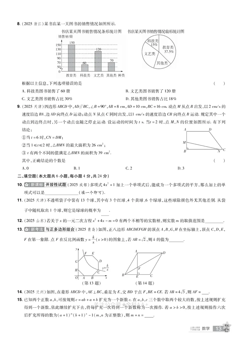 2026《中考数学45套》新疆题型速练小卷_2026《中考》数学、英语、物理+化学安徽、河北、河南、山西、辽宁、湖北_2026《中考数学45套》全国地方版