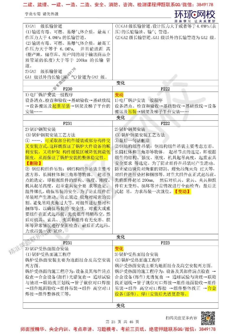 2025环球网校一级建造师《机电工程管理与实务》教材对比_2026年一级建造师_2026年一建机电_2025年一建机电SVIP