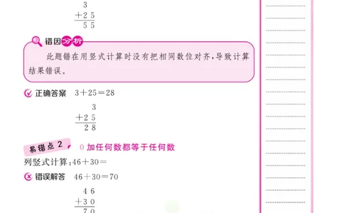 二年级上册数学人教版易错清单_二年级上下册资料_小学二年级学习资料-25年更新版_2-03、小学二年级数学上册_2-3-1、复习、知识点、归纳汇总_人教版