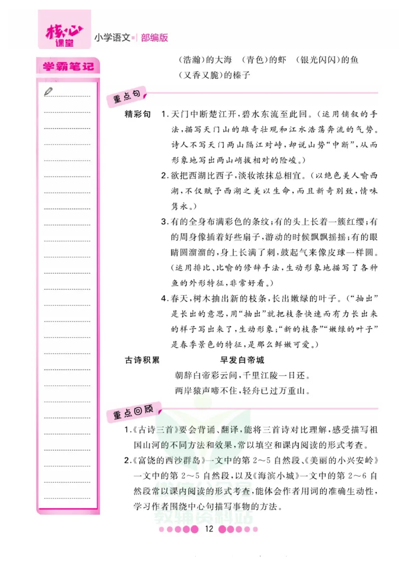 三年级上册语文部编版考点过关_三年级上下册资料_三年级上语数英上下册学习资料_3-8-1、小学三年级语文上册_统编、部编、人教（语文全国统一只有一个版）_6、专项练习