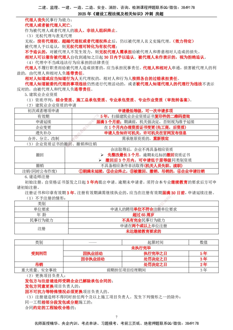 2025一建法规-冲刺_2026年一建法规_2025年一建法规SVIP_04-冲刺串讲✿考点强化✿小灶集训_13-法规《冲刺串讲班》房超TG_讲义
