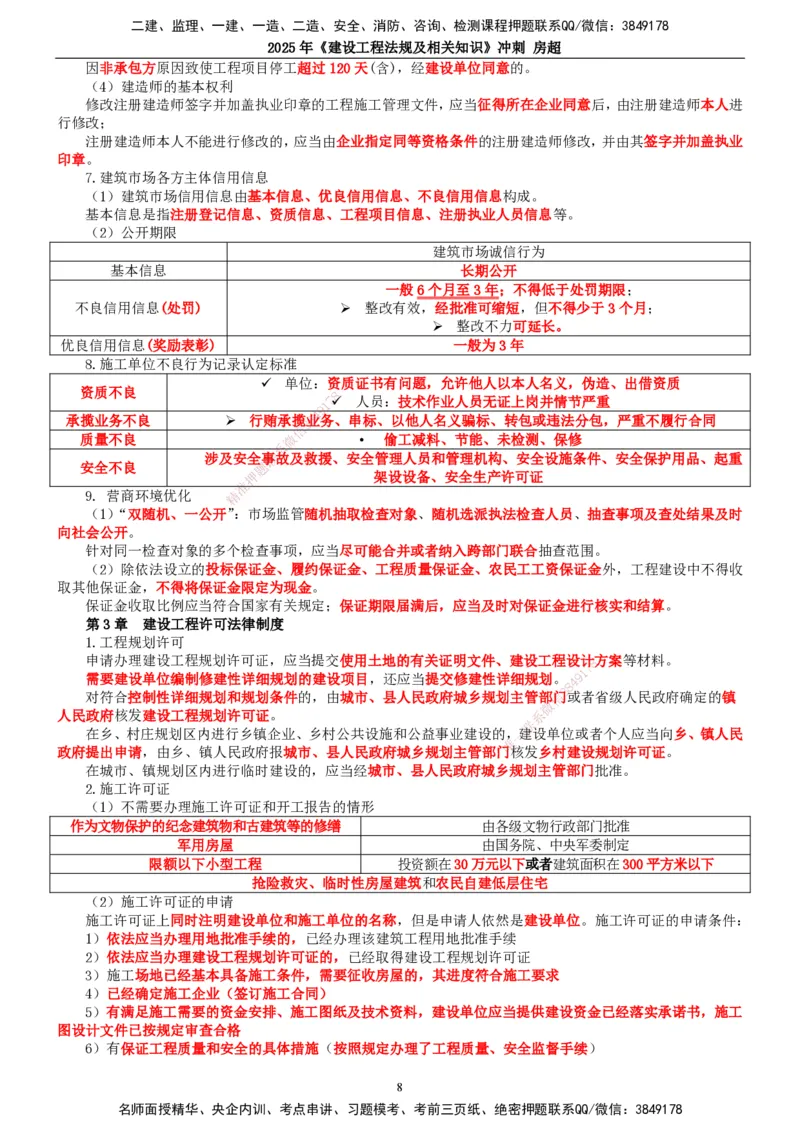 2025一建法规-冲刺_2026年一建法规_2025年一建法规SVIP_04-冲刺串讲✿考点强化✿小灶集训_13-法规《冲刺串讲班》房超TG_讲义