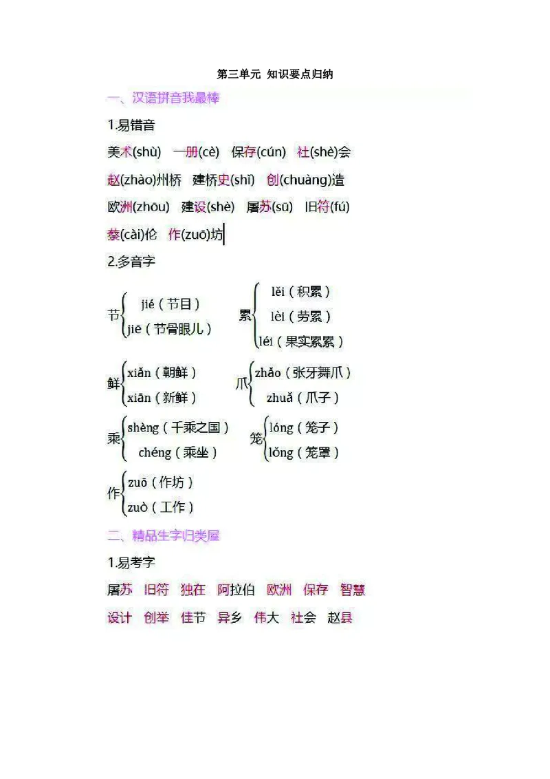 三年级下册语文部编版知识要点汇总_三年级上下册资料_小学三年级学习资料-25年更新版_3-02、小学三年级语文下册_3-2-1、学习资料、复习、知识点、归纳汇总_语文-知识汇总