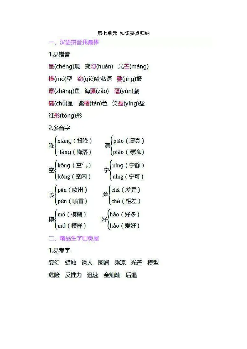 三年级下册语文部编版知识要点汇总_三年级上下册资料_小学三年级学习资料-25年更新版_3-02、小学三年级语文下册_3-2-1、学习资料、复习、知识点、归纳汇总_语文-知识汇总