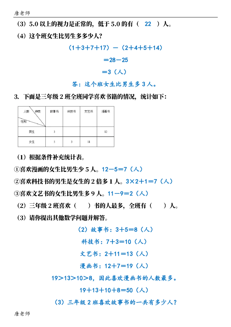 三（下）6大应用题专项练习_三年级上下册资料_三年级下册小红书同款资料_三下数学