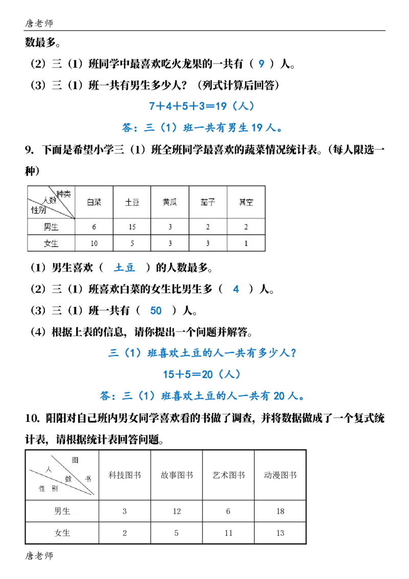 三（下）6大应用题专项练习_三年级上下册资料_三年级下册小红书同款资料_三下数学
