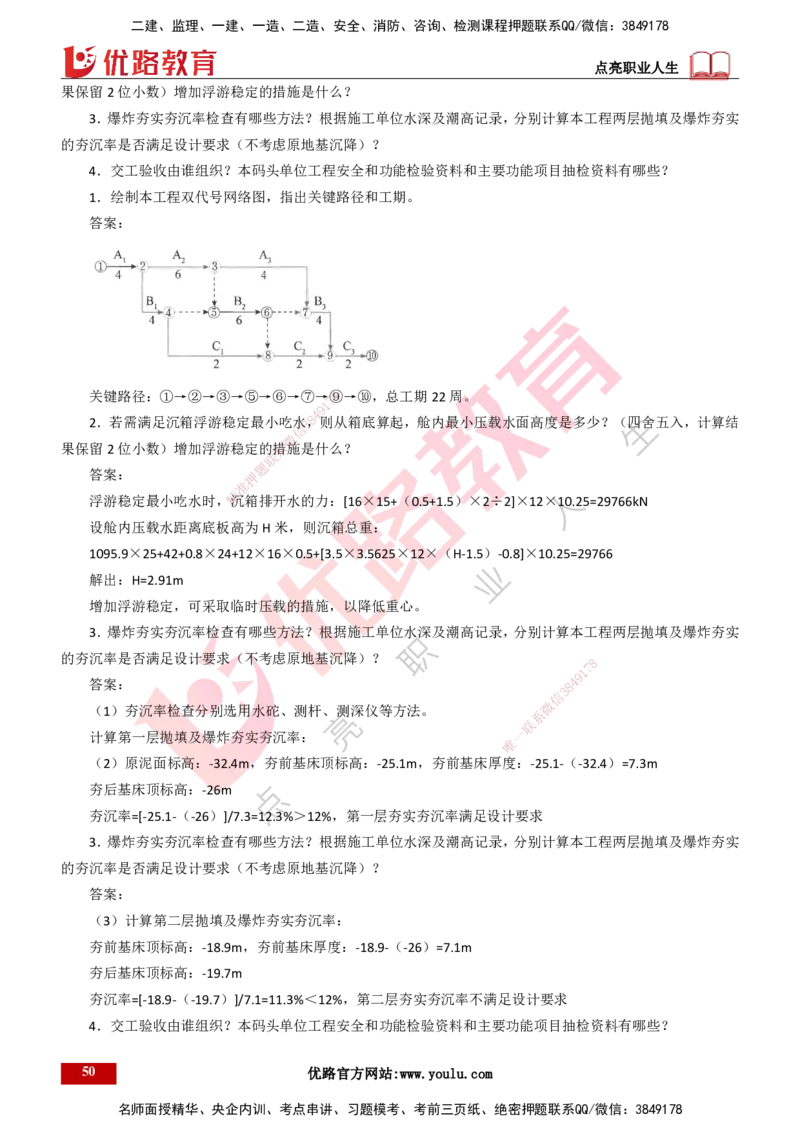 25年一建《港口实务》精题必练讲义打印版_2026年一级建造师_2026年一建港航_2025年一建港航SVIP_03-习题精析✿实战特训✿模考通关_04-港航《强化精题必练》陈冬铭YL_讲义