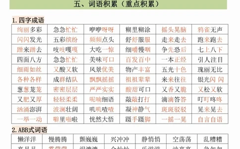 三年级上册语文期末12大高频考点_三年级上下册资料_三年级上册小红书同款资料_语文