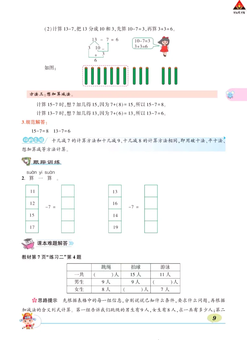 《状元大课堂》导学案-数学1年级下册（SJ）_一年级上下册资料_小学一年级学习资料-25年更新版_1-04、小学一年级数学下册_1-4-2、练习题、作业、试题、试卷_苏教版_电子册类