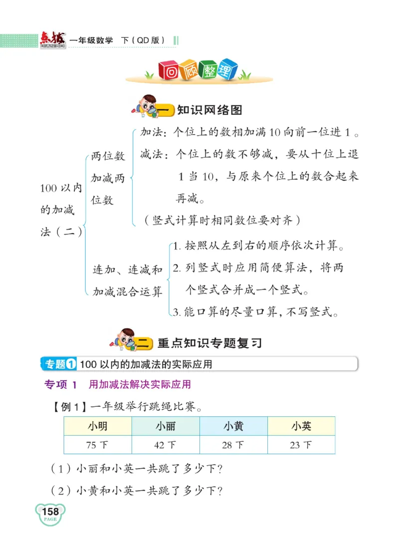 《点拨》23春数学1年级下册（63QD）_一年级上下册资料_小学一年级学习资料-25年更新版_1-04、小学一年级数学下册_1-4-2、练习题、作业、试题、试卷_青岛版63_电子册类