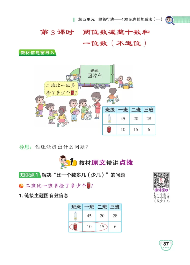 《点拨》23春数学1年级下册（63QD）_一年级上下册资料_小学一年级学习资料-25年更新版_1-04、小学一年级数学下册_1-4-2、练习题、作业、试题、试卷_青岛版63_电子册类