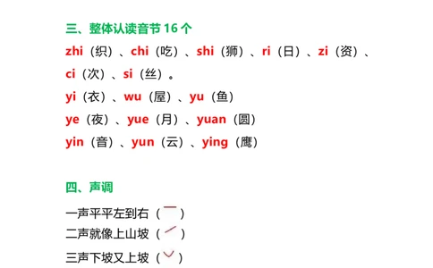 一年级上册语文汉语拼音知识点总结，附拼音测试卷大全_一年级上下册资料_小学一年级学习资料-25年更新版_1-01、小学一年级语文上册_08、专项练习_拼音生字