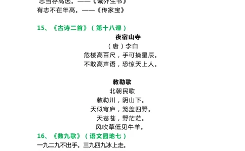 二（上）语文必背课文内容、古诗、日积月累_二年级上下册资料_小学二年级学习资料-25年更新版_2-01、小学二年级语文上册_2-1-1、复习、知识点、归纳汇总_语文二（上）重点资料总汇