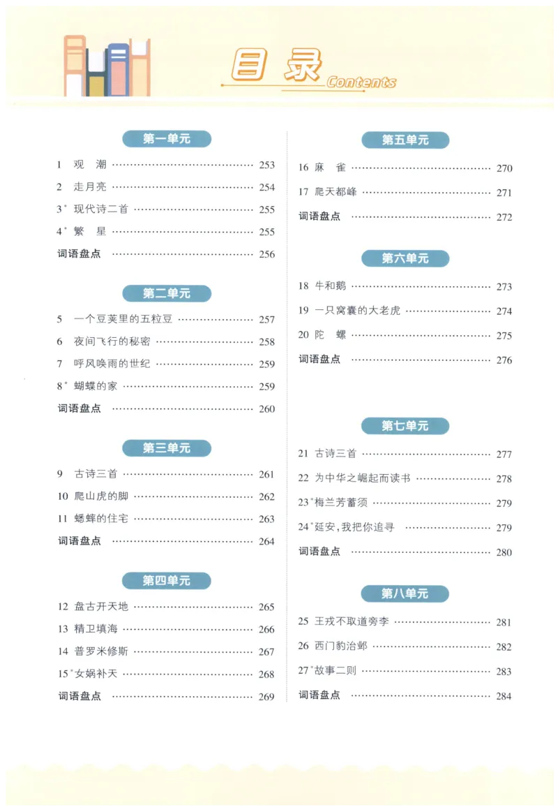 《课后服务日日练》_25秋小学语数英习题试卷_语文_25秋《状元笔记》语文12456_4年级语文《状元笔记》25秋