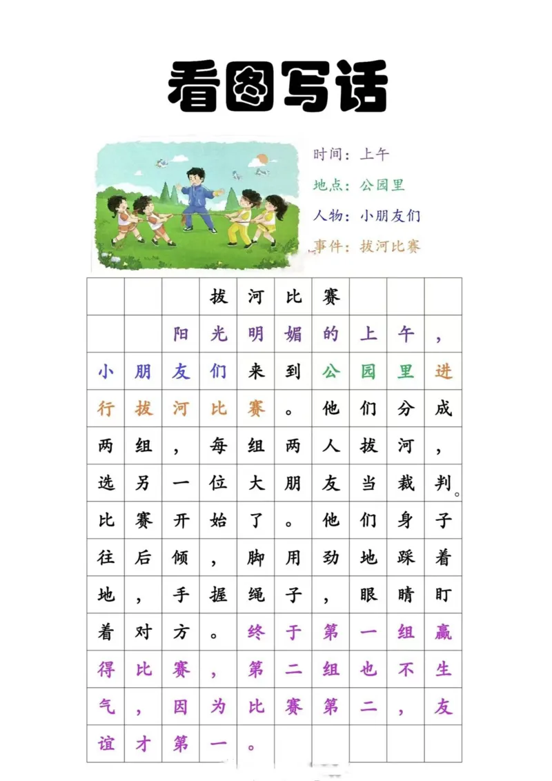 一二年级看图写话范文_一年级上下册资料_小学一年级学习资料-25年更新版_1-00、幼小衔接_幼小衔接看图写话启蒙篇