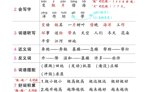 二年级状元语文笔记（背记清单）_二年级上下册资料_二年级语数英上下册学习资料_3-7-1、小学二年级语文上册_统编、部编、人教（语文全国统一只有一个版）_2024新增