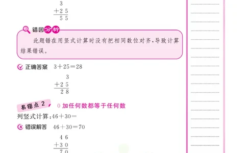 二年级上册数学人教版易错清单_二年级上下册资料_二年级语数英上下册学习资料_3-7-3、小学二年级数学上册_人教版_1、知识点总结
