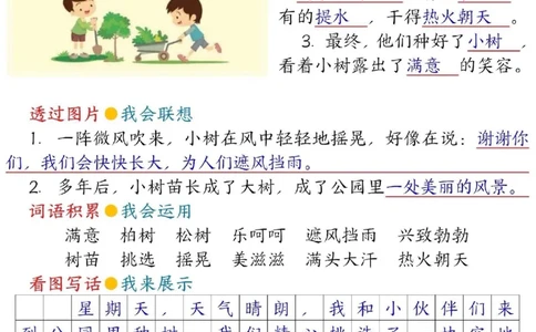 二年级下册语文第一单元看图写话指导＋范文＋练习_二年级上下册资料_小学二年级学习资料-25年更新版_2-02、小学二年级语文下册_2-2-2、练习题、作业、试题、试卷_专项练习