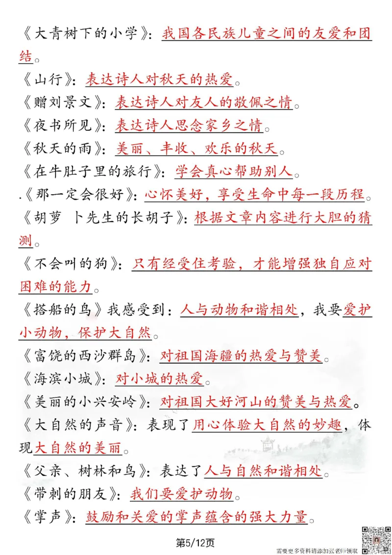 三年级上册语文期末知识点总结_三年级上下册资料_三年级上册小红书同款资料_三年级(1)
