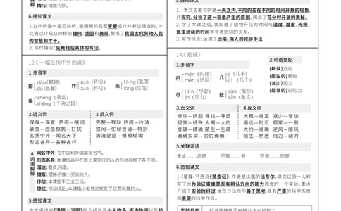 三年级下册每课重点贴贴纸(1)_三年级上下册资料_小学三年级学习资料-25年更新版_3-02、小学三年级语文下册_3-2-1、学习资料、复习、知识点、归纳汇总_语文知识点（每课总结）