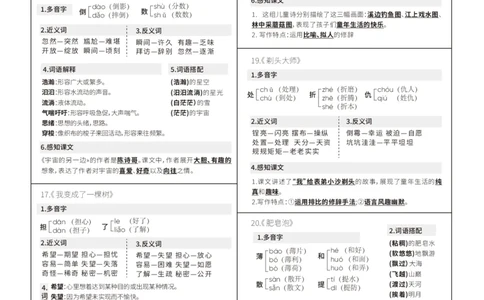 三年级下册每课重点贴贴纸(1)_三年级上下册资料_小学三年级学习资料-25年更新版_3-02、小学三年级语文下册_3-2-1、学习资料、复习、知识点、归纳汇总_语文知识点（每课总结）