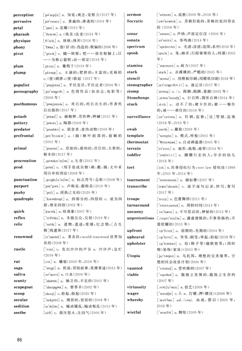 大纲词汇背诵宝典（英语一）_考研英语真题_考研英语（二）历年真题_单词资料