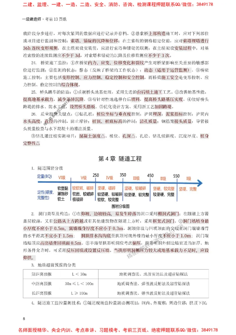 2025年一级建造师《公路工程》考前10页纸_1_2026年一级建造师_2026年一建公路_2025年一建公路SVIP_05-考前密训✿央企特训✿机构普押_19-公路《考前必背10页纸》233