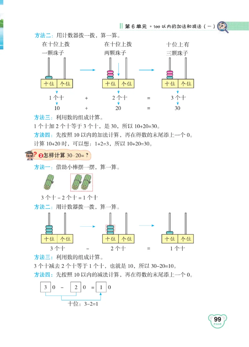 《点拨》知识方法素养-数学1年级下册（RJ）_一年级上下册资料_小学一年级学习资料-25年更新版_1-04、小学一年级数学下册_1-4-2、练习题、作业、试题、试卷_人教版_电子册