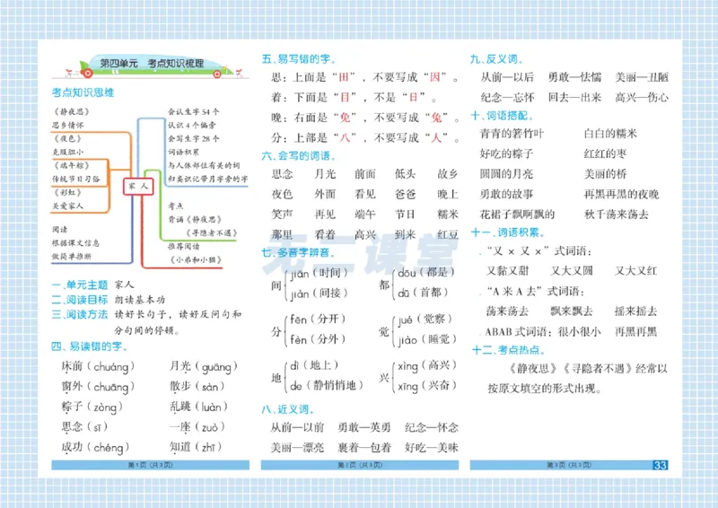 《闯关100分》一（下）语文试卷A3_一年级上下册资料_小学一年级学习资料-25年更新版_1-02、小学一年级语文下册_3-6-2-2、练习题、作业、专项、试卷_部编（人教）版_电子册类