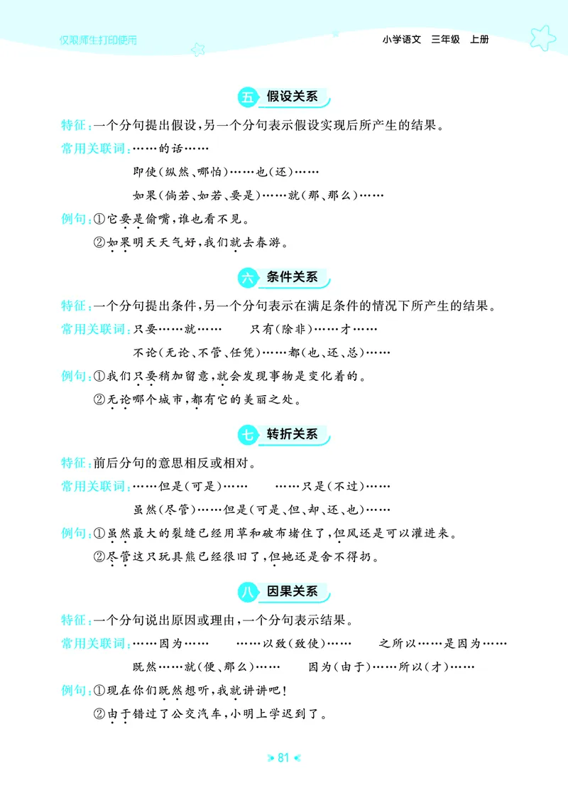 25秋统编版语文三年级上册单元归类知识汇总_25秋小学语数英习题试卷_语文_53单元归类知识汇总完整版语文25年上册
