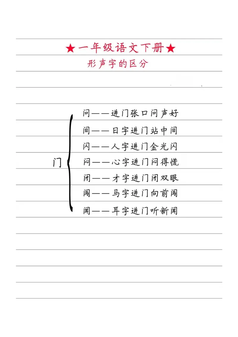 一（下）语文猜字谜训练_一年级上下册资料_小学一年级学习资料-25年更新版_1-02、小学一年级语文下册_3-6-2-2、练习题、作业、专项、试卷_部编（人教）版_专项练习