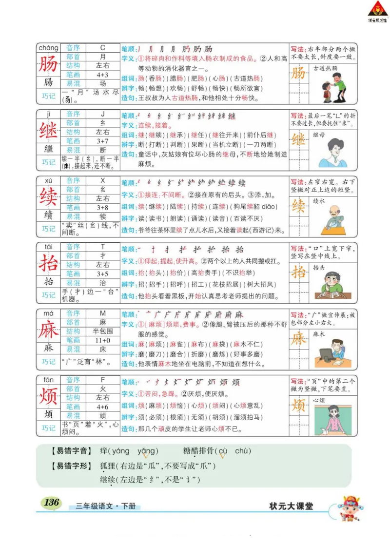 《状元大课堂》语文3年级下册（RJ）_三年级上下册资料_小学三年级学习资料-25年更新版_3-02、小学三年级语文下册_3-2-2、练习题、作业、试题、试卷_电子册类