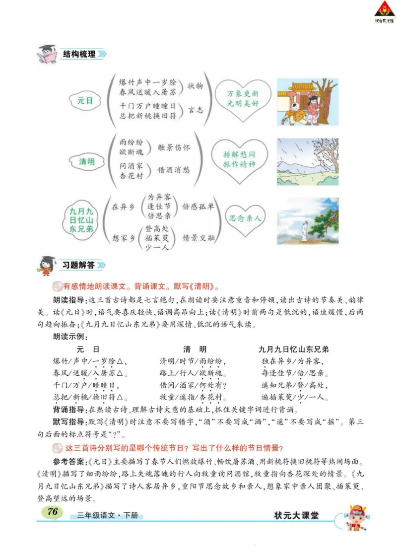 《状元大课堂》语文3年级下册（RJ）_三年级上下册资料_小学三年级学习资料-25年更新版_3-02、小学三年级语文下册_3-2-2、练习题、作业、试题、试卷_电子册类